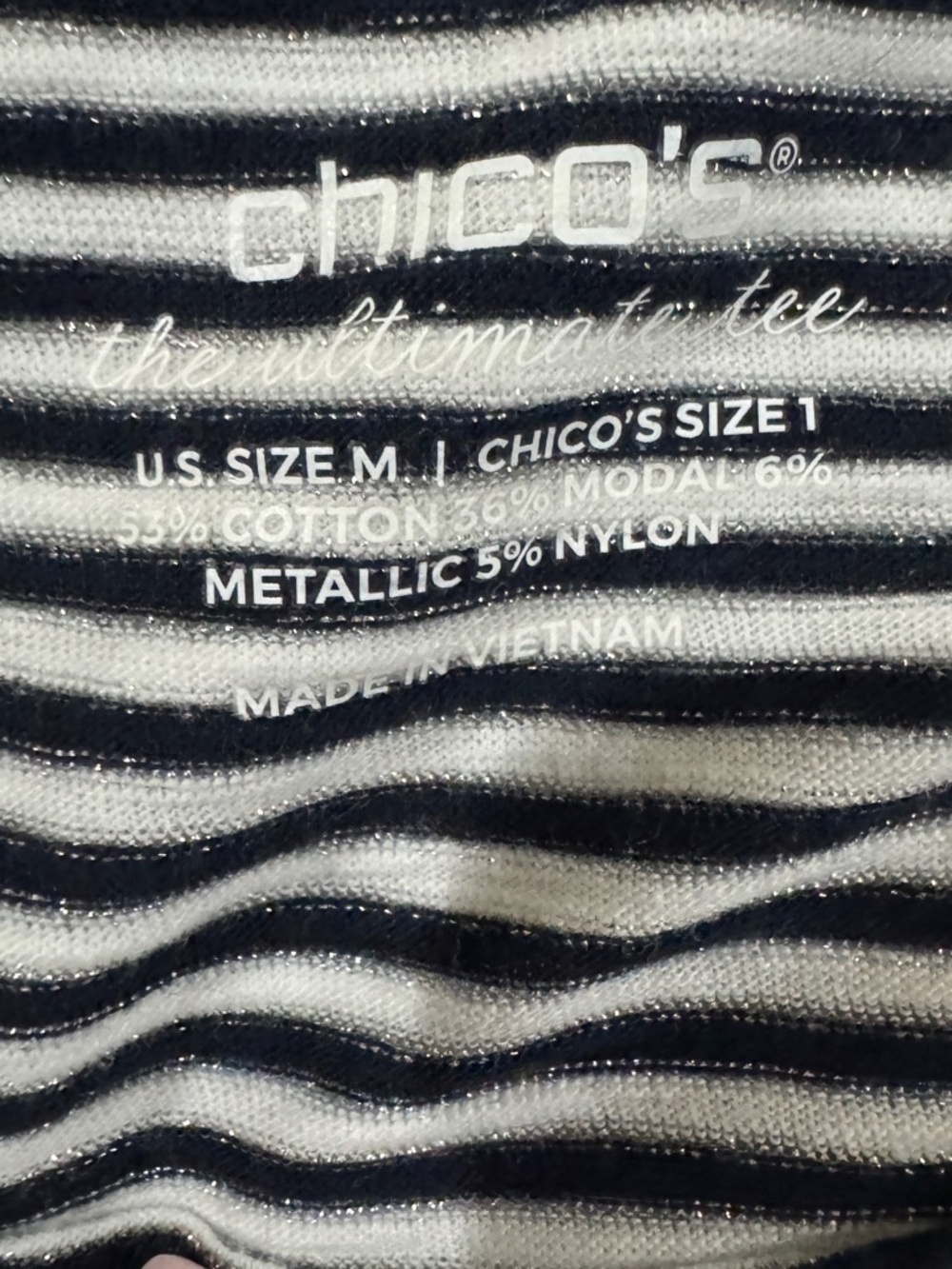 Chico's set of 2 3/4 Sleeve Tee - Picture 16 of 16